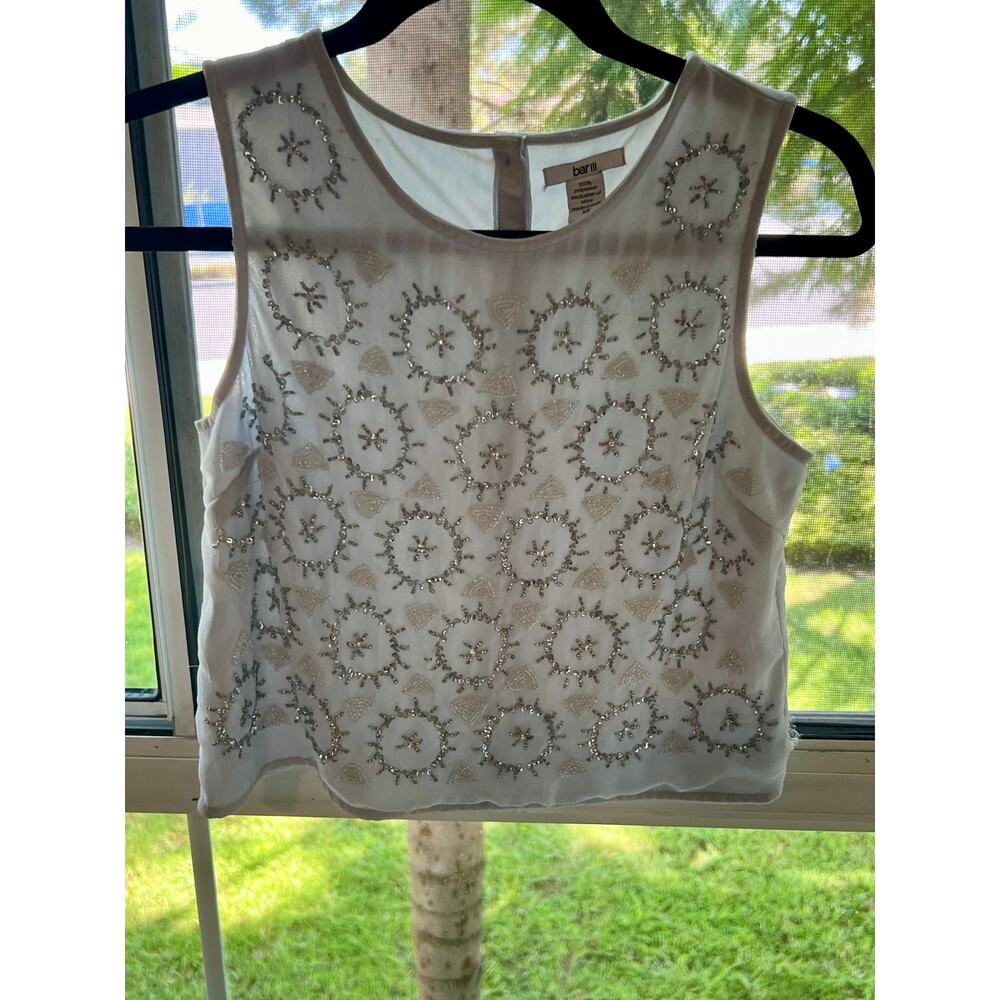 Beaded and Sequin Top from Bar III, XS